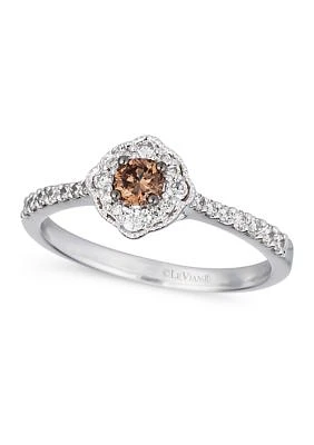 1/5 ct. t.w. Chocolate Diamonds®, 1/4 ct. t.w. Nude Diamonds™ Ring set in 14K Vanilla Gold®