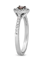 1/5 ct. t.w. Chocolate Diamonds®, 1/4 ct. t.w. Nude Diamonds™ Ring set in 14K Vanilla Gold®