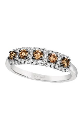 1/3 ct. t.w. Chocolate Diamonds®, 1/4 ct. t.w. Nude Diamonds™ Ring in 14K Vanilla Gold®