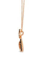 1/2 ct. t.w. Diamond Pendant Necklace in 14K Rose Gold  