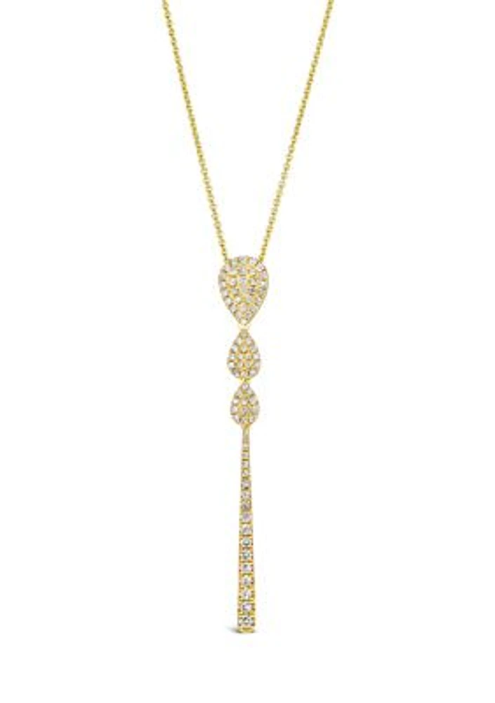 1/2 ct. t.w. Nude Diamonds™ Pendant Necklace in 14K Honey Gold™