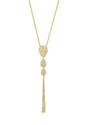 1/2 ct. t.w. Nude Diamonds™ Pendant Necklace in 14K Honey Gold™