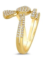  Ring featuring 3/4 ct. t.w. Nude Diamonds™ set in 14K Honey Gold™