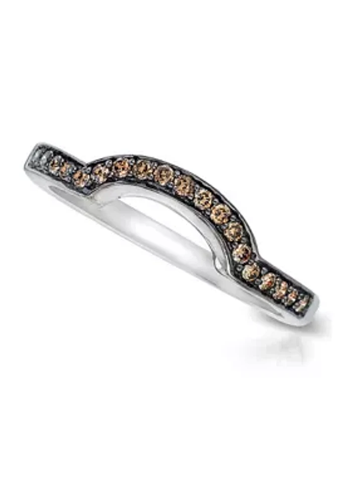 1/6 ct. t.w. Chocolate Diamond® Band in 14K Vanilla Gold®