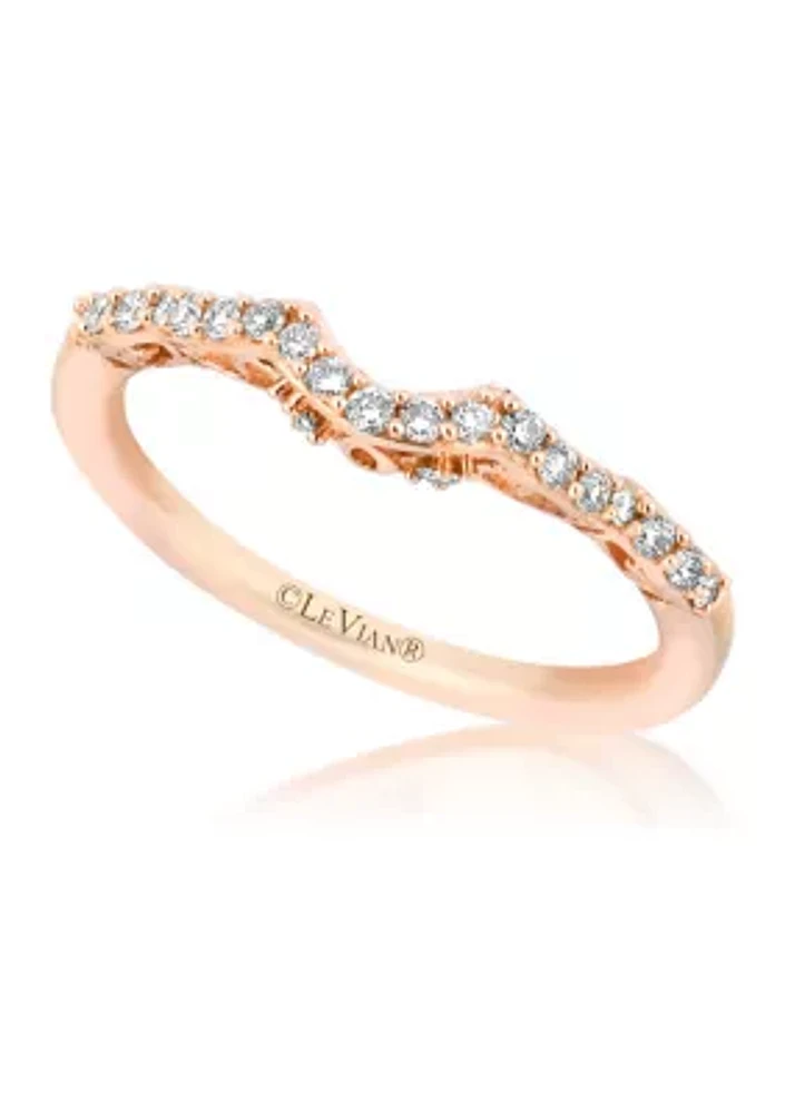 1/5 ct. t.w. Vanilla Diamond® Band in 14K Strawberry Gold® 