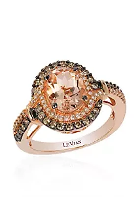 Le Vian® 14K Strawberry Gold Morganite And Diamond Ring