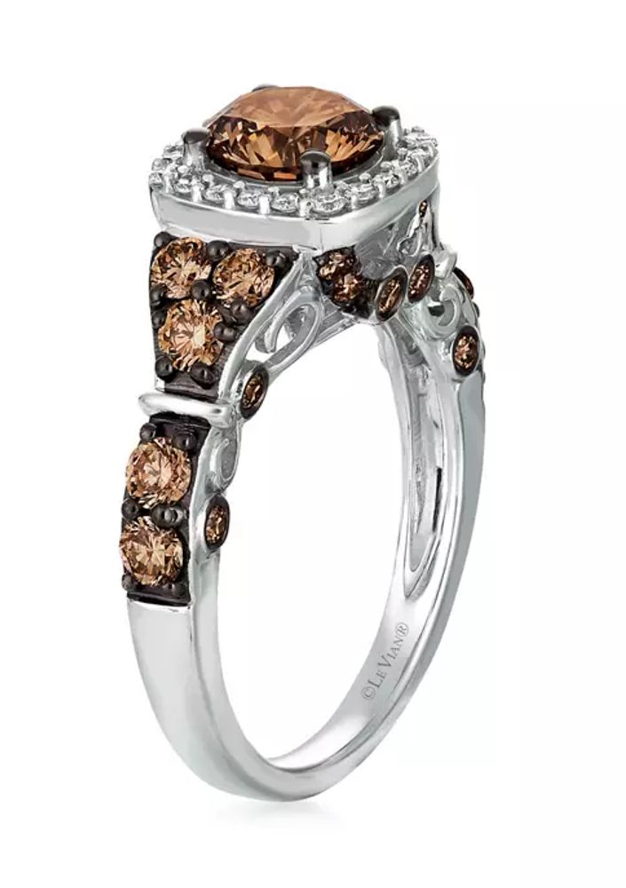 Belk  ct. . Chocolate Diamond and 1/6 ct. . Vanilla Diamond Ring  in 14K White Gold | The Summit