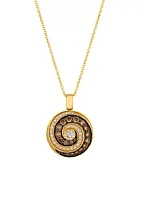 Le Vian® Chocolate Diamonds and Vanilla Diamonds 14k Honey Gold Pendant Necklace