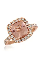 Le Vian® Creme Brulee® 1/6 ct. t.w. Peach Morganite™, 5/8 ct. t.w. Nude Diamonds™ RIng in 14K Strawberry Gold®