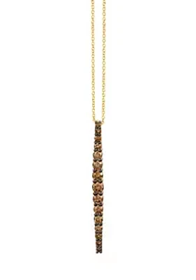 Le Vian® 7/8 ct. t.w. Chocolate Diamond® Pendant Necklace in 14K Honey Gold™
