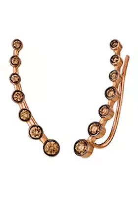 Le Vian® 1/2 ct. t.w. Chocolate Diamond® Earrings in 14K Strawberry Gold®