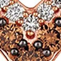 1.1 ct. t.w. Chocolate Diamonds® and 1/10 ct. t.w. Nude Diamonds in 14K Strawberry Gold®