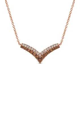 1.1 ct. t.w. Chocolate Diamonds® and 1/10 ct. t.w. Nude Diamonds in 14K Strawberry Gold®