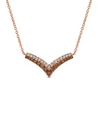 1.1 ct. t.w. Chocolate Diamonds® and 1/10 ct. t.w. Nude Diamonds in 14K Strawberry Gold®