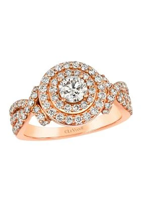  Ring featuring 1.3 ct. t.w. Nude Diamonds™ set in 14K Strawberry Gold®