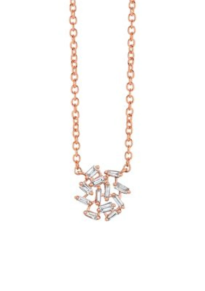 Adjustable Necklace featuring 1/4 ct. t.w. Nude Diamonds™ in 14K Strawberry Gold®