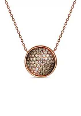 Le Vian® ct. t.w. Diamond Pendant Necklace in 14K Rose Gold