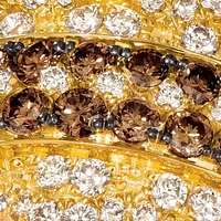 1.13 ct. t.w. Chocolate Diamonds®, 7/8 Nude Diamonds™ Ring 14k Honey Gold™