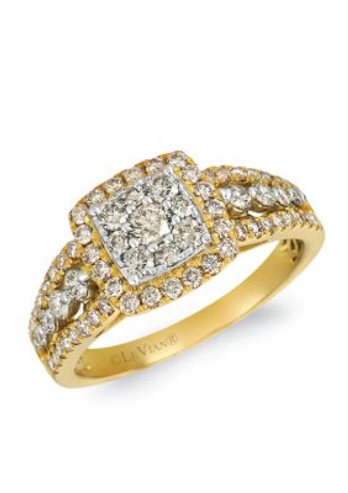 Creme Brulee® 1 ct. t.w. Nude Diamonds™ Ring in 14K Two-Tone Gold