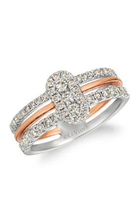 Creme Brulee® ct. t.w. Nude Diamonds™ Ring in 14K Two-Tone Gold