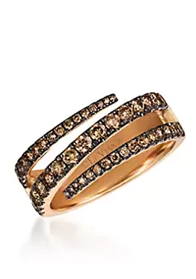 Le Vian® Le Vian Chocolatier Chocolate Diamonds Ring in 14K Strawberry Gold