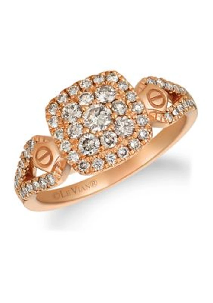 3/4 ct. t.w. Nude Diamonds™ in 14K Strawberry Gold®