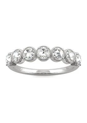 Charles & Colvard 0.42 ct. t.w. Lab Created Moissanite Rose Cut Anniversary Band
