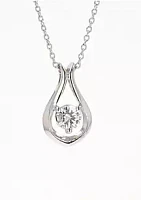 Moissanite Outlet Lab Created Sterling Silver 0.33ct. tw. Moissanite Fashion Pendant