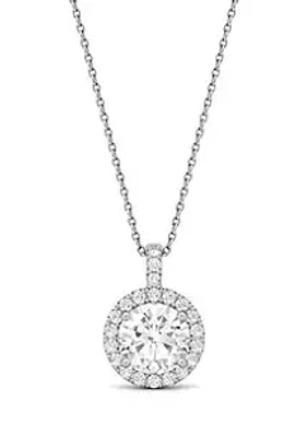 Charles & Colvard 2.22 ct. t.w. Lab Created Moissanite Halo Pendant