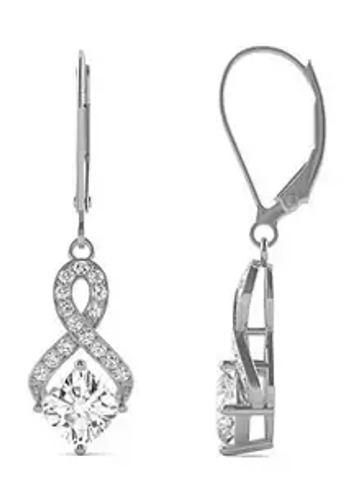 Charles & Colvard Charles & Colvard 1.35 ct. t.w. Lab Created Moissanite Leverback Drop Earrings