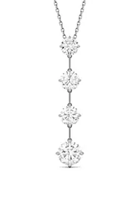 Charles & Colvard  2.13 ct. t.w. Moissanite Drop Pendant Necklace in 14k White Gold