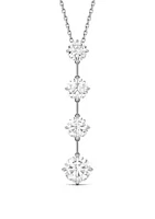 Charles & Colvard  2.13 ct. t.w. Moissanite Drop Pendant Necklace in 14k White Gold