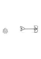 Charles & Colvard / ct. t.w. Moissanite Martini Stud Earrings in 14K White Gold