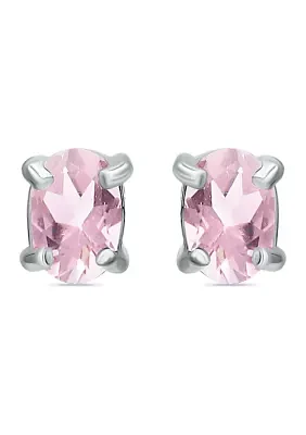 3/4 ct. t.w. Pink Tourmaline Stud Earrings, Sterling Silver