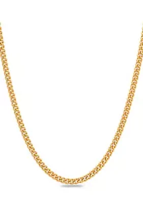 Belk & Co. Curb Link Chain Necklace in Gold-Tone Stainless Steel