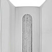  Diamond Accent Beveled Cross Pendant Necklace in Stainless Steel