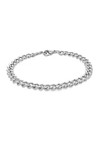 Stainless Steel 6 Millimeter Curb Link 8.5 Inch Bracelet