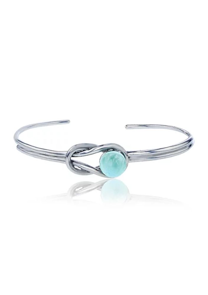 larimar silver cuff bracelet