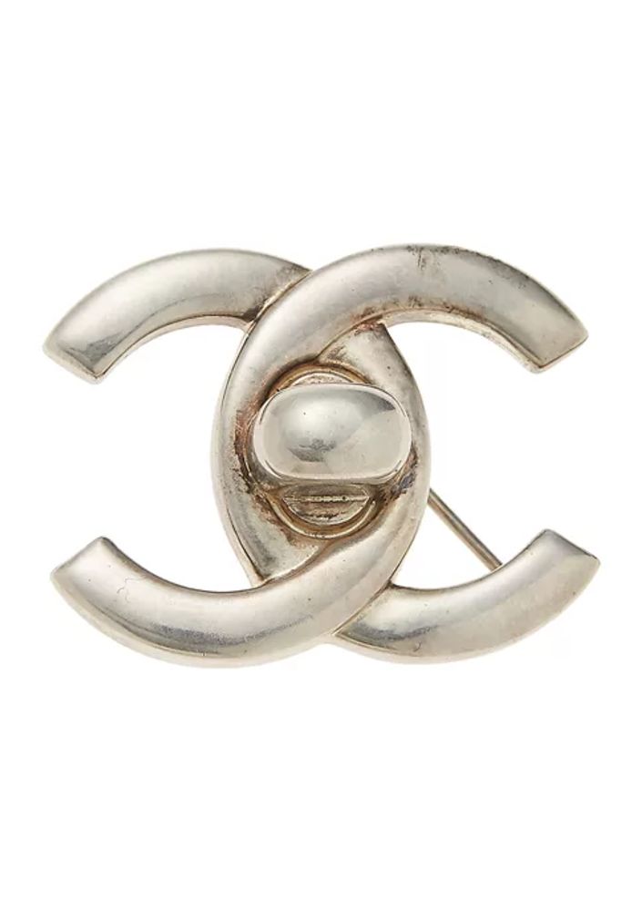 Belk Chanel Silver Turnlock Pin Medium - FINAL SALE, NO RETURNS | The Summit