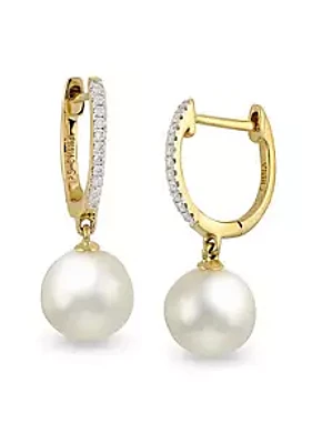 PearLustre by Imperial 14KT Yellow Gold Freshwater Pearl Earring