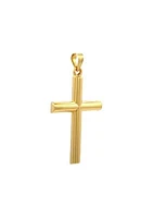 14K Yellow Gold Extra Small Tube Cross