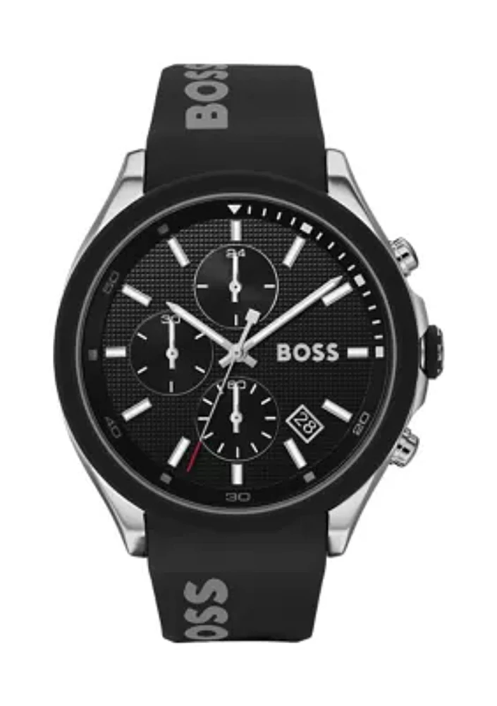 Velocity Black Strap Watch