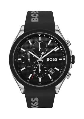 Velocity Black Strap Watch