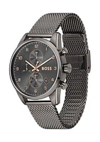 Skymaster Gray Strap Watch