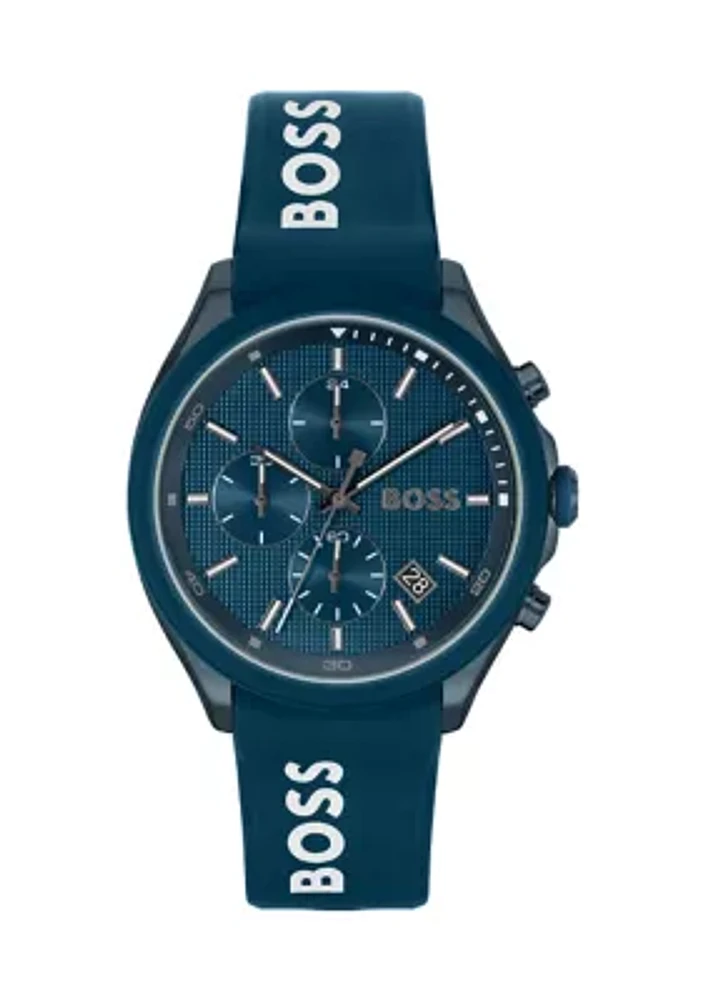 Velocity Blue Strap and Dial Watch