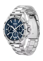 Troper Blue Dial Silver Bracelet Watch