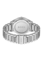 Tyler Silver Bracelet Blue Dial Watch