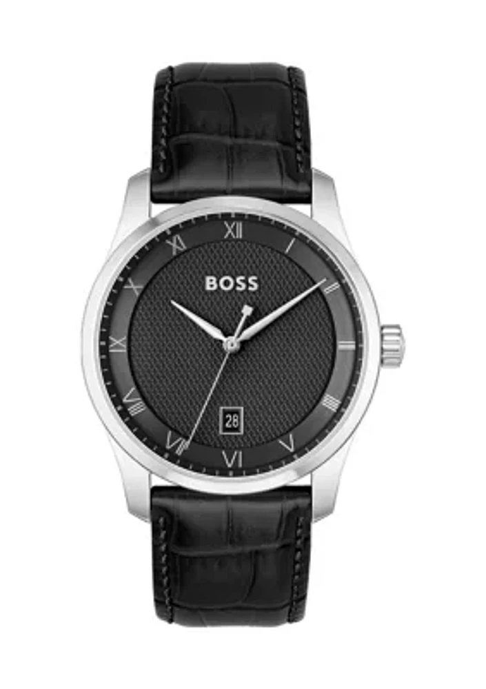 Principle Black Strap Watch