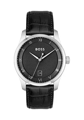 Principle Black Strap Watch