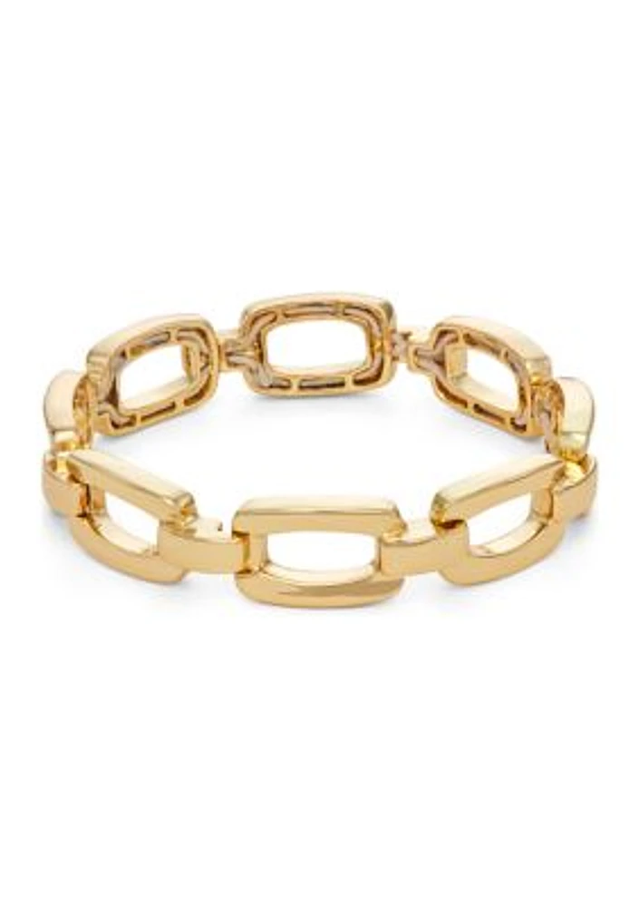 Gold Tone 7.5'' Stretch Bracelet